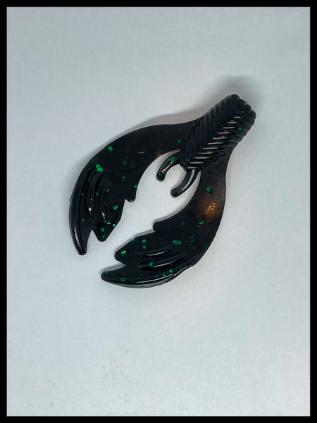 Black w/ Green Flake